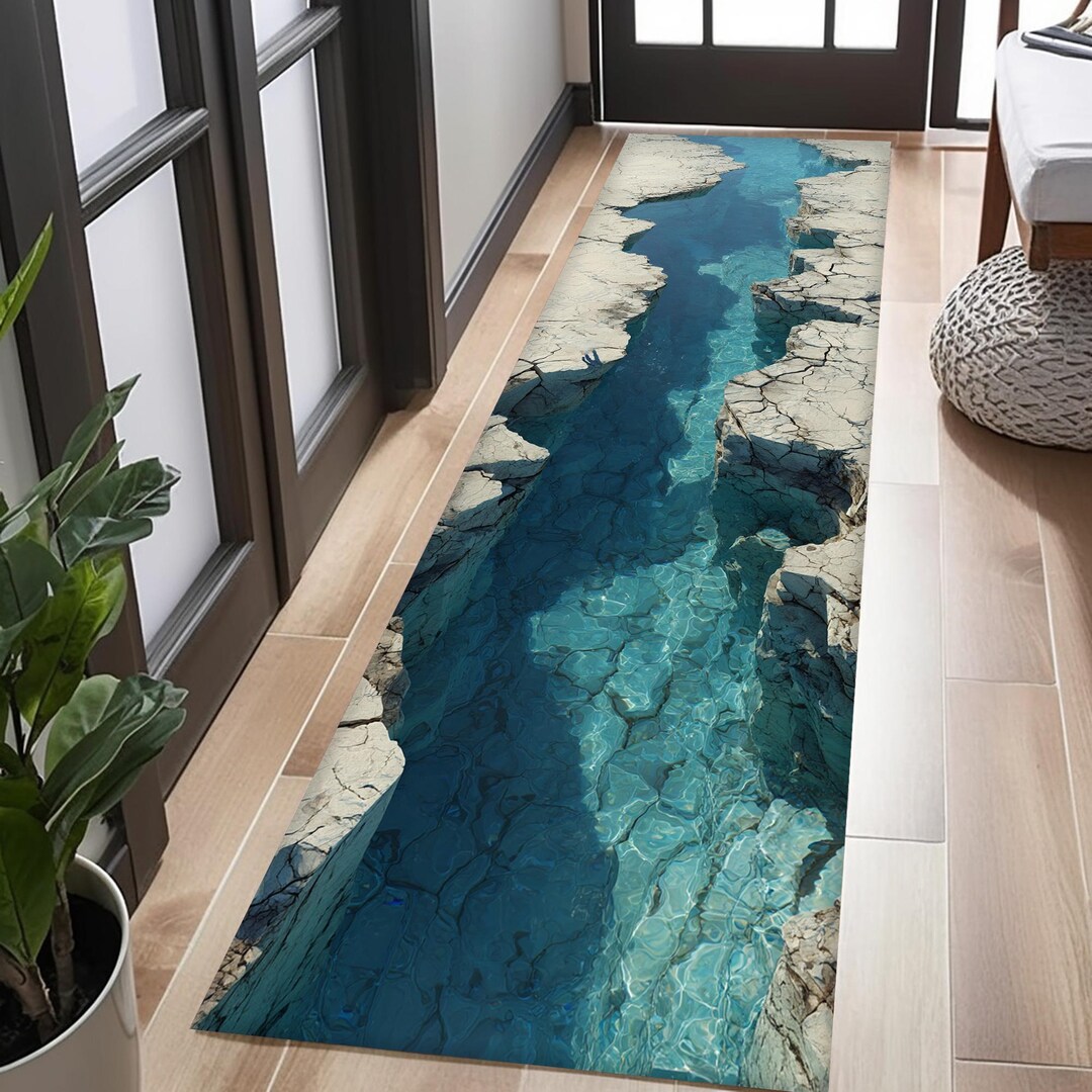 3d Pattern Runner Rug Deep Hole Rug, 3D Runner Rug, 3D Huge Crack Rug, Optical Illusion Rug ...
