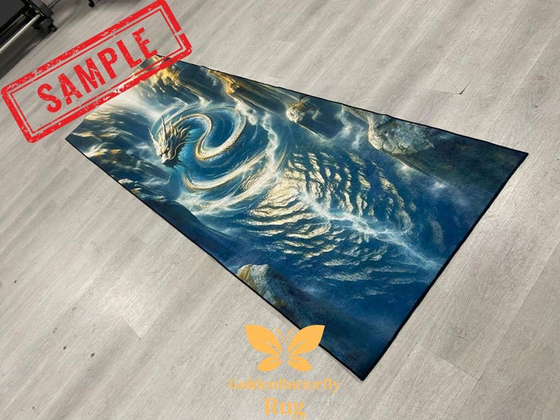 Dragon Rug Irl Dragon Rug, Mythological Rug, 3D Rug, Optical Illusion Rug, Gift Runner ...