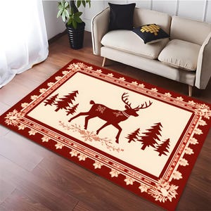 Christmas Rug, Merry Christmas Rug, Christmas Gift, New Year Rug, Xmas Rug, Holiday Rug, Christmas Decor, Snowflake Rug, Area Rug, Cool Rug