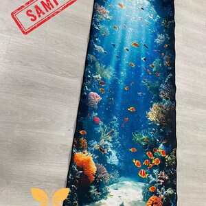 Ocean Rug, Fish Rug, Tropical Fish Rug, Underwater Fish View Rugs, Gift Runner Rug, Hallway Rug, Decor Long Rug, Modern Rug, Home Decor image 6