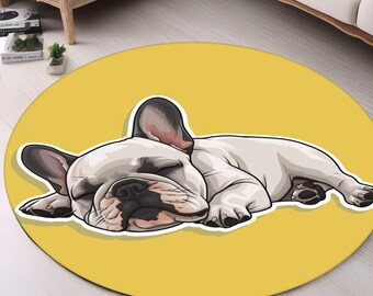 Alfombra para perro, animal lindo, alfombra para animales, alfombra para perro dormilón, pata de mascota, alfombra moderna, alfombra redonda, alfombra popular, alfombra antideslizante, alfombra, decoración del hogar