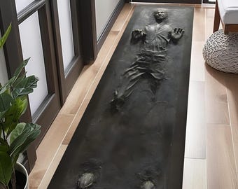 Star Wars Runner, Alfombra Han Solo, Alfombra de Star Wars, Alfombra de Star Wars, Alfombra de área de Star Wars, Alfombra de área, Alfombra personalizada, Alfombra de corredor, Corredor, Alfombra de pasillo