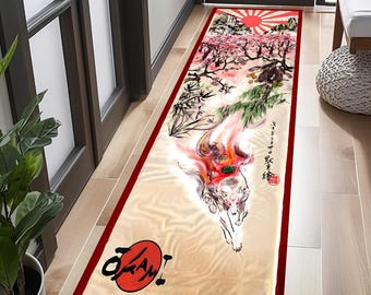 Amaterasu Rug, Amaterasu Runner, Japanese Culture Rug, Japanese Mythology Rug, Gift Runner Rug, Hallway Rug, Decor Long Rug, Cool Rug