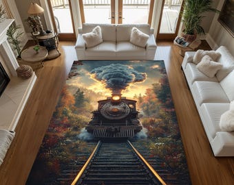 Angel Rug, Colorful Rug, Flowers Rug, Colorful Flowers Rug, Living
