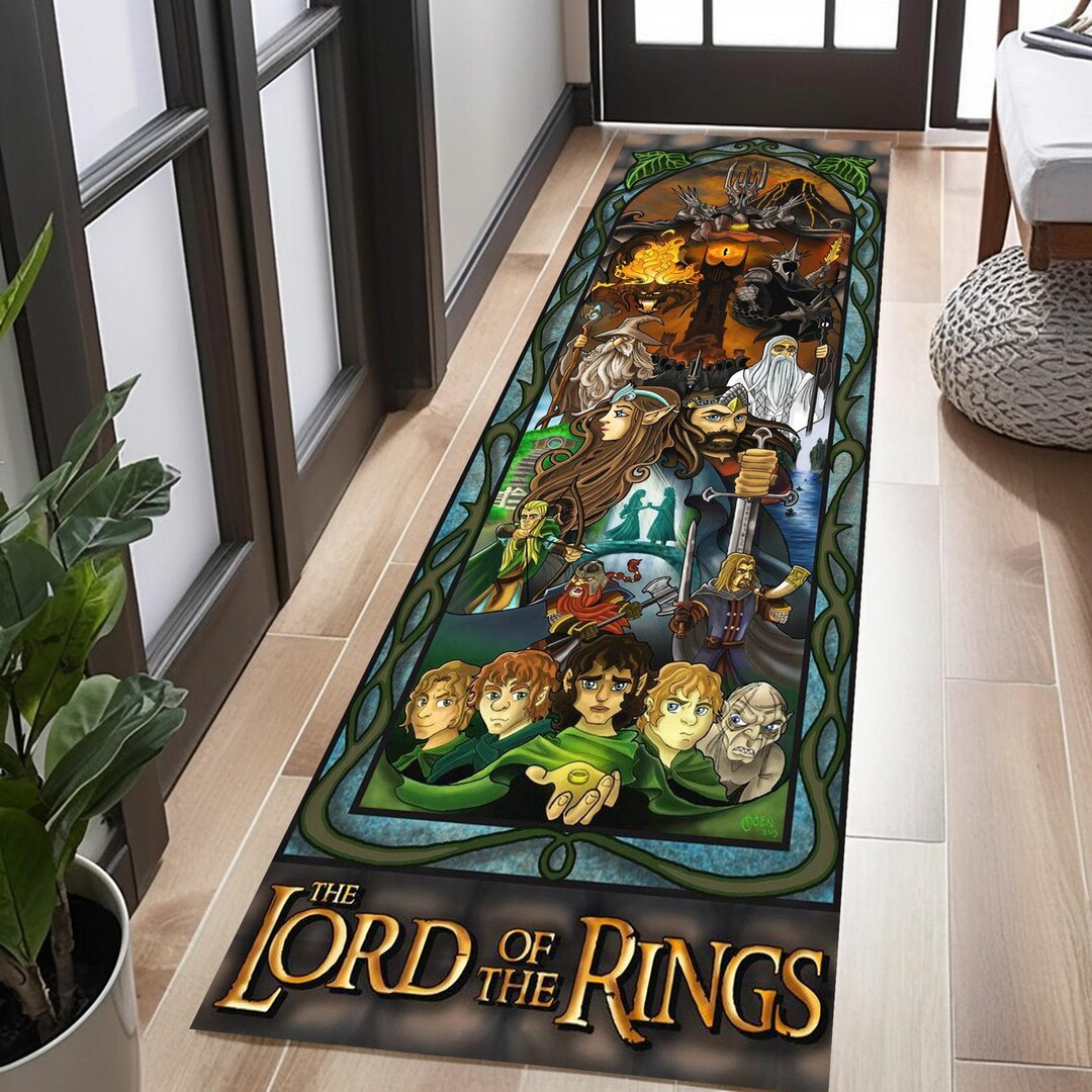 Rpg Rug Movie Rug, Lotr Rug, Fantasy Rug, Lord of the Ring, Round Animal Rug ...
