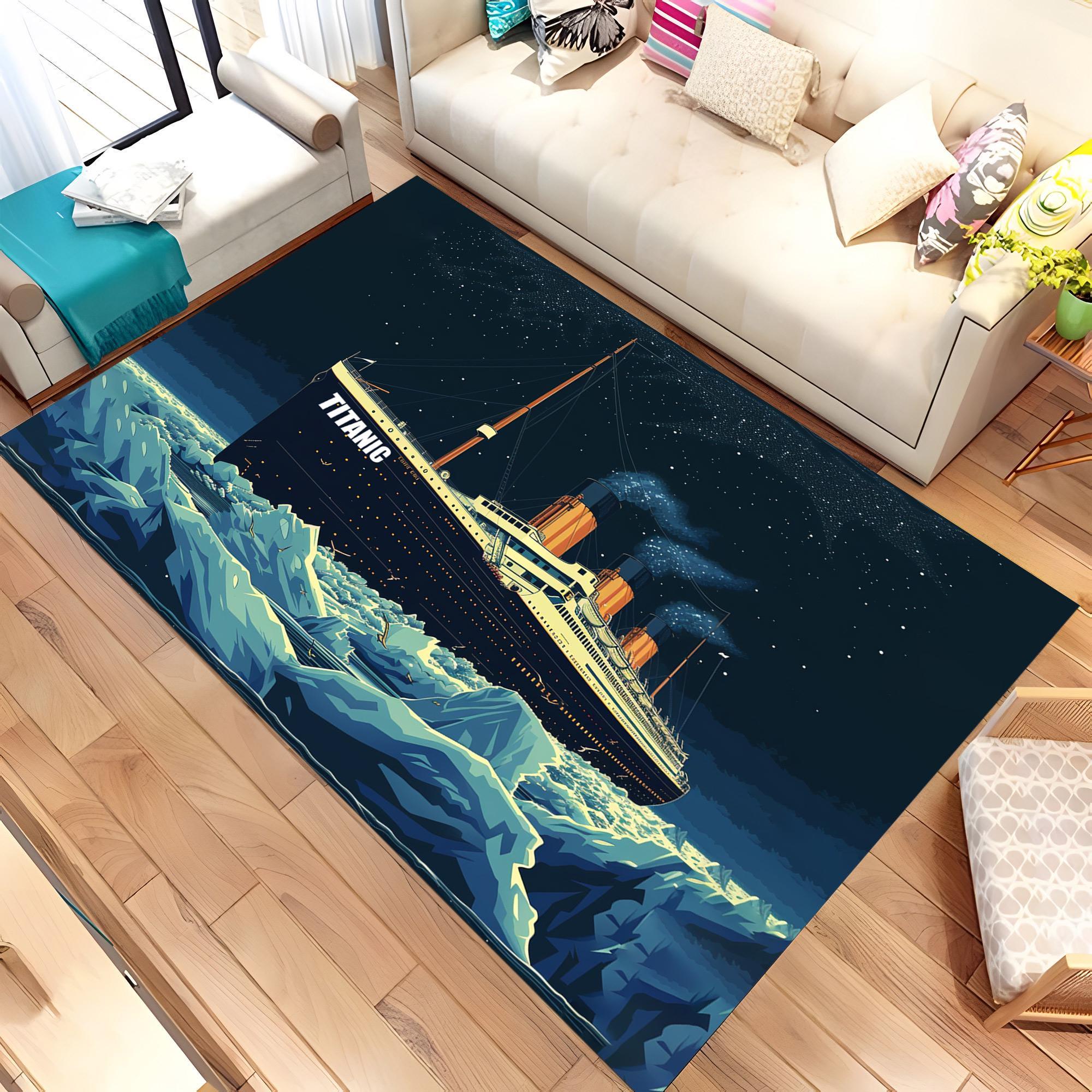 Titanic Rug, Titanic Design Rug, Popular Rug, Custom Rug, Movie