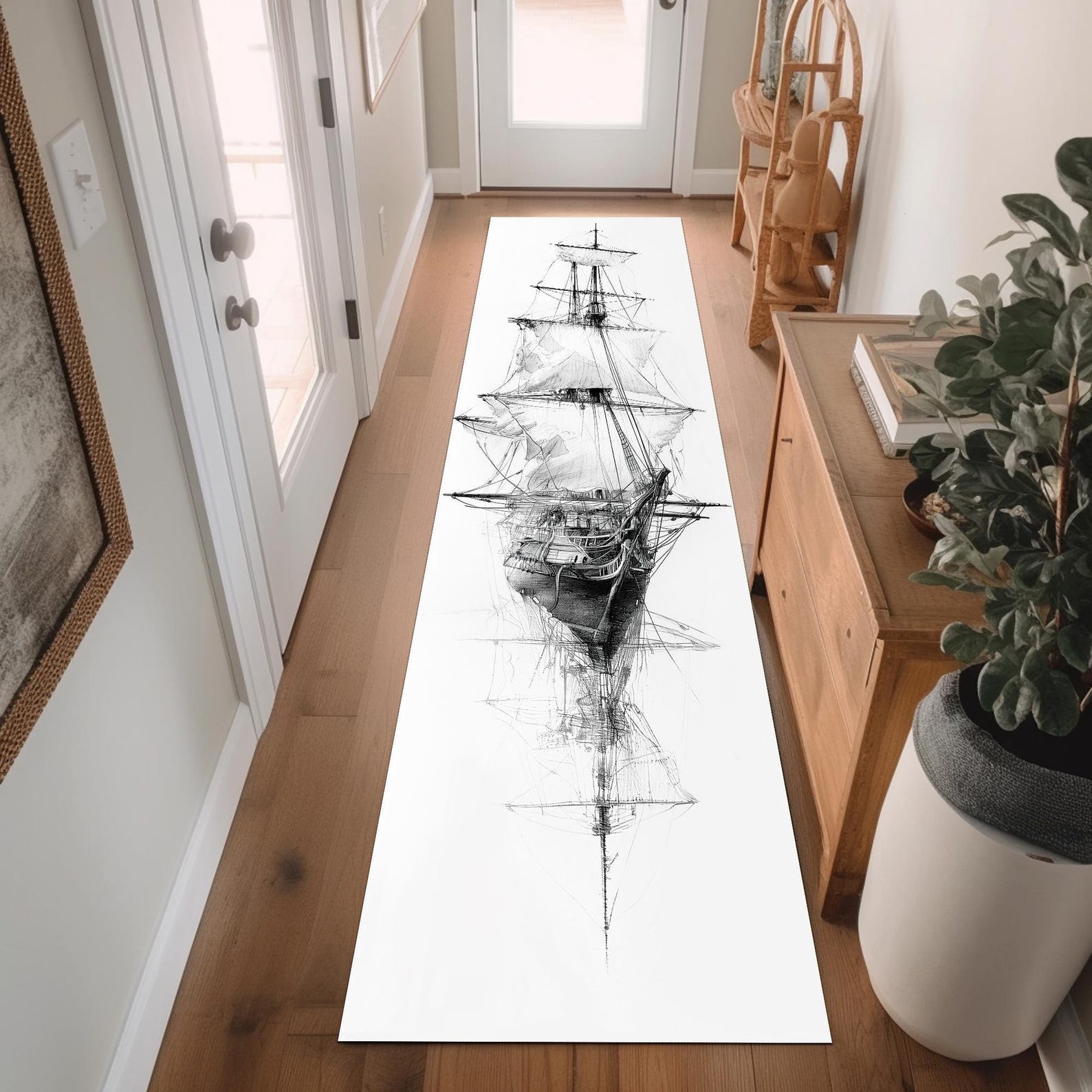 Pirate Rug Texture Pirate Ship Rug, Runner Pirate Ship Rug, Scary Pirate Rug, Ship Rug ...