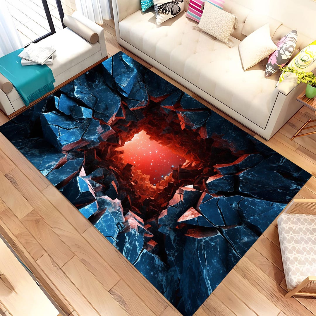 3d Rugs Library 3D Rug, 3D Design, Deep Hole Rug, 3D Huge Crack, Deep Crack Rug ...