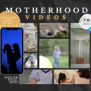マザーフッドリール、家族動画、ソーシャルメディア映像、Instagram、TikTok、YouTube、顔のないアカウント、マスター再販権とPLR、再販