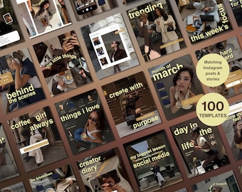 Trendy IOS Instagram Canva Templates, Bundle For Content Creators, Viral Posts Carousels | UGC & Influencers