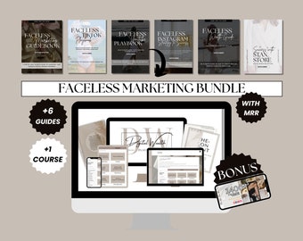 Faceless Marketing Bundle | Digital Wealth Playbook Course | 6 Premium Done For You Guides With MRR And PLR | Passive Income | With Bonus
