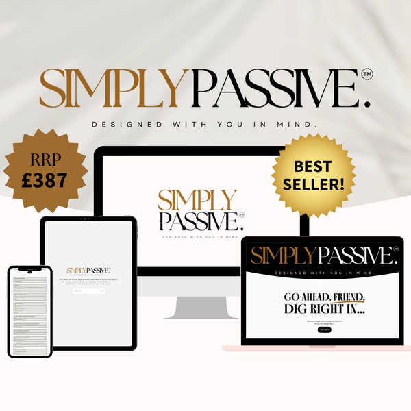 Simply Passive Course, Digital Marketing Guide/Course For Beginners, w/ MMR - Master Resell Rights