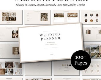 Luxury Wedding Planner Binder | Interactive Wedding Invitation Website | RSVP System (Digital Download)