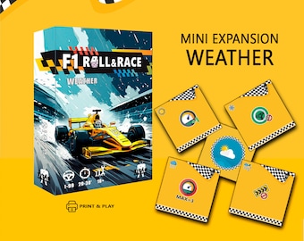 F1 Roll & Race: Weather - Racing game, sport Roll and Write game