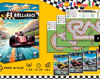 F1 Roll & Race - Racing game, sport Roll and Write game