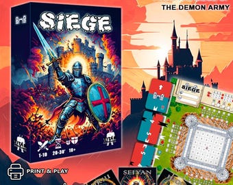 Siege Board Game – Defend Your Castle, Roll and Write (PDF Download)