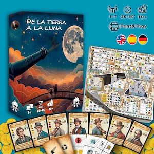 Jules Vernes tärningsspel Från jorden till månen (PDF-nedladdning)