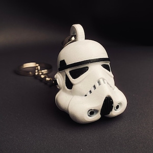 Galactic Guardian: Star Wars Stormtrooper Helmet Keychain - Stormtrooper Keychain - Star Wars collectible -