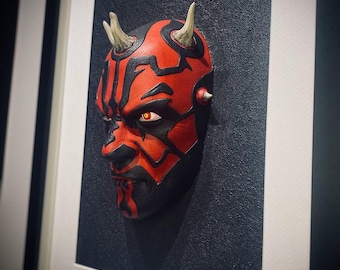 ダース・モール 3D ウォールアート - スターウォーズ 伝説の悪役 シャドーボックス (30 x 40 cm)
