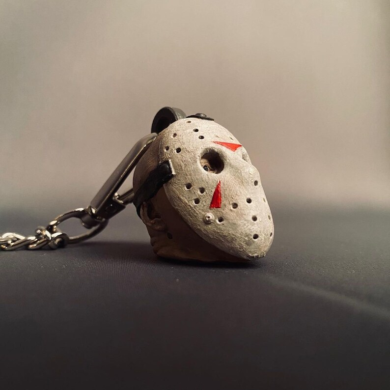 Jason Voorhees (friday the 13th) Keychain - Iconic Hockey Mask of ...