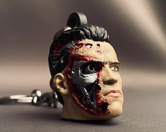 アーノルド シュワルツェネッガー ターミネーター バトルダメージ キーチェーン - フィギュア キーチェーン - サイボーグ キーチェーン