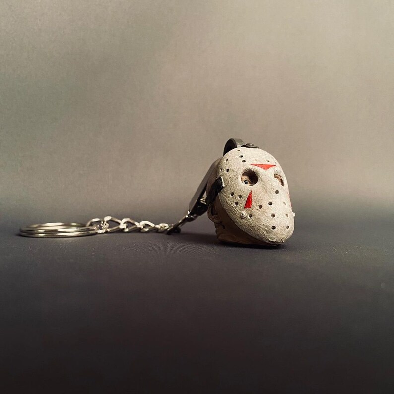 Jason Voorhees friday the 13th Keychain Iconic Hockey Mask of Horror - Etsy