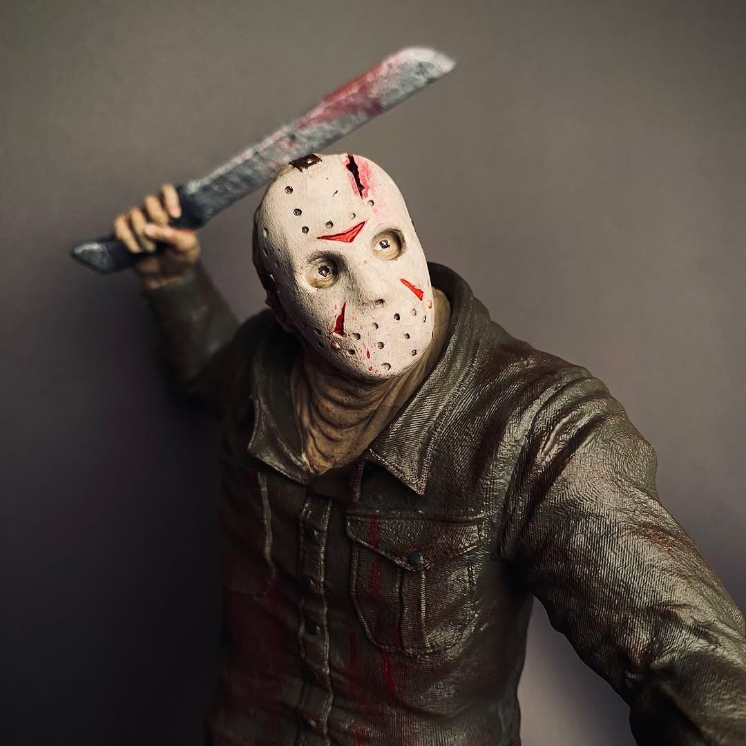 Jason Voorhees 3D Figurine - Friday the 13th Horror Collectible Statue ...