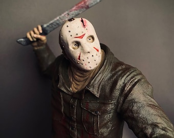 Figura 3D de Jason Voorhees: estatua coleccionable de terror de Viernes 13