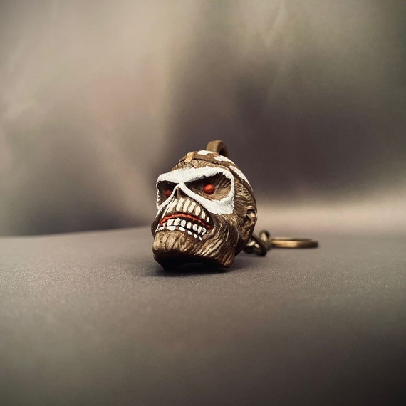 Iron Maiden Eddie Mascot Keychain - Heavy Metal Icon - Metal