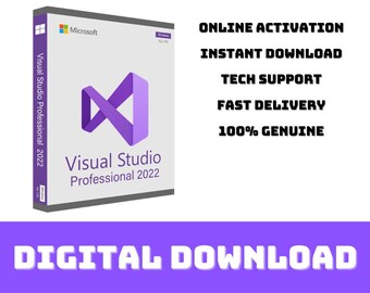 Clé de produit Visual Studio Professional 2022 - Téléchargement instantané