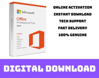 Clé de produit Microsoft Office Professionnel Plus 2019 - Téléchargement instantané