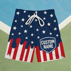 Drippy 4th of July shorts , Boys baseball gifts, Custom Jersey Shorts, custom sports clothing, baseball team gifts, youth sports shorts