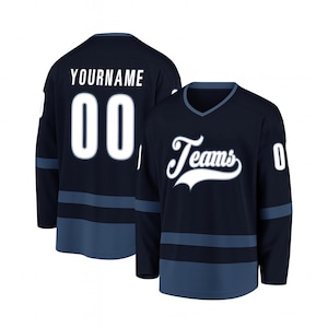 Custom Ice Hockey Jersey for Men Women Youth,Sweatshirt Personalized Name Number,Hockey Shirts Sports Uniform for Hockey Fans Gift