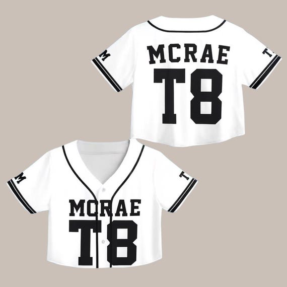 Tate Mcrae T8 Croptop Jersey, Tate Concert Clothes, T8 Mcrae