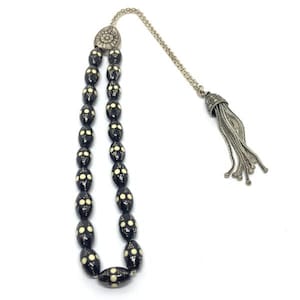 Handmade Greek Komboloi/Worry Beads with Yusuri and Silver 925 (SCO0066)