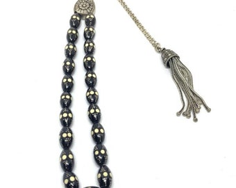 Handmade Greek Komboloi/Worry Beads with Yusuri and Silver 925 (SCO0066)