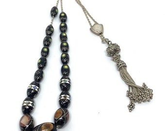 Handmade Greek Komboloi/Worry Beads with Yusuri and Silver 925 (SCO0069)