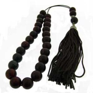 Handmade Greek Komboloi/Worry Beads with Buffalo horn and Silver 925 (SCO0026)