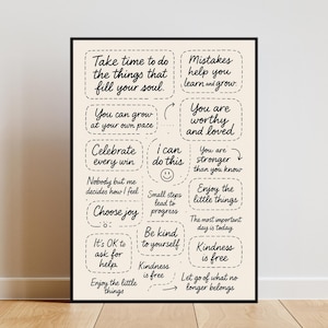 I Can Do This Print, Positive Affirmations Print, Calming Corner Print, Therapy Office Decor Print, Digital Download Print
