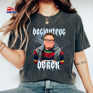 Comfort Color Delightful Derek Shirt, Funny Dipshit Derek Holiday Pullover, Gift For Sci-Fi Horror Movie Fan