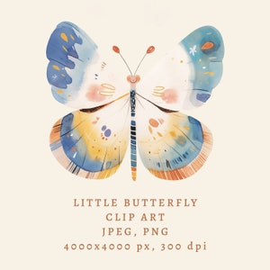 Schmetterling Clip Art-Motte Aquarell Illustration-Baby Mädchen Kunstdruck-Baby Druck-Kinderzimmer print Design-Kommerzielle Nutzung-Süße Kinder Grafik