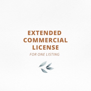 Uitgebreide commerciële licentie: add-on voor onbeperkt gebruik voor naadloze patronen en clipart