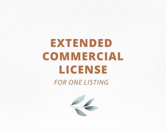 Extended Commercial License – Unlimited Use Add-On for Seamless Patterns & Clipart