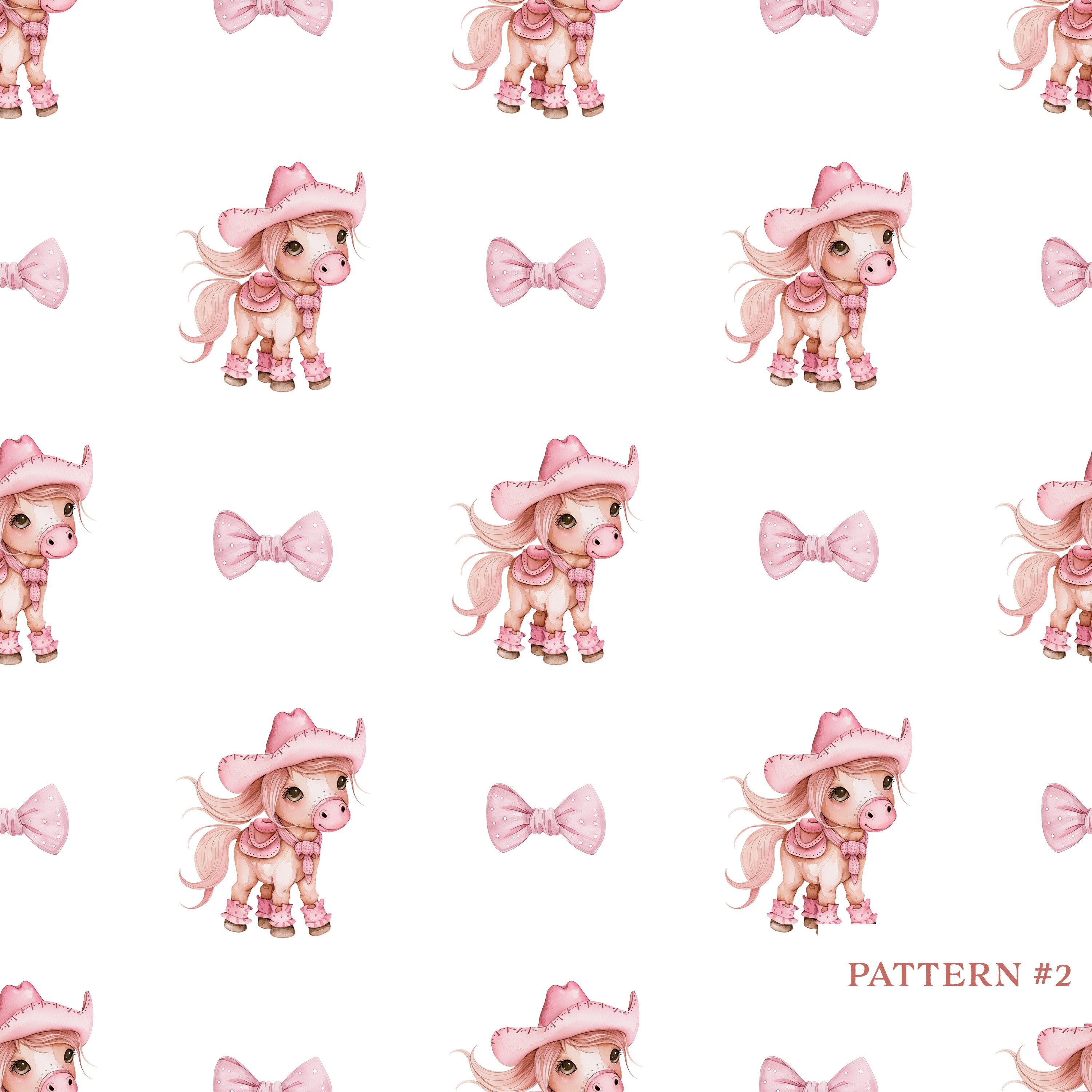 Small Easy Shopper Pony Print