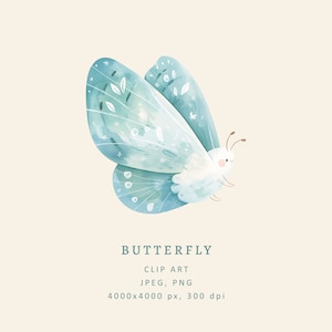 Schmetterling Clip Art-Motte Aquarell Illustration-Baby Mädchen Kunstdruck-Baby Druck-Kinderzimmer print Design-Kommerzielle Nutzung-Süße Kinder Grafik