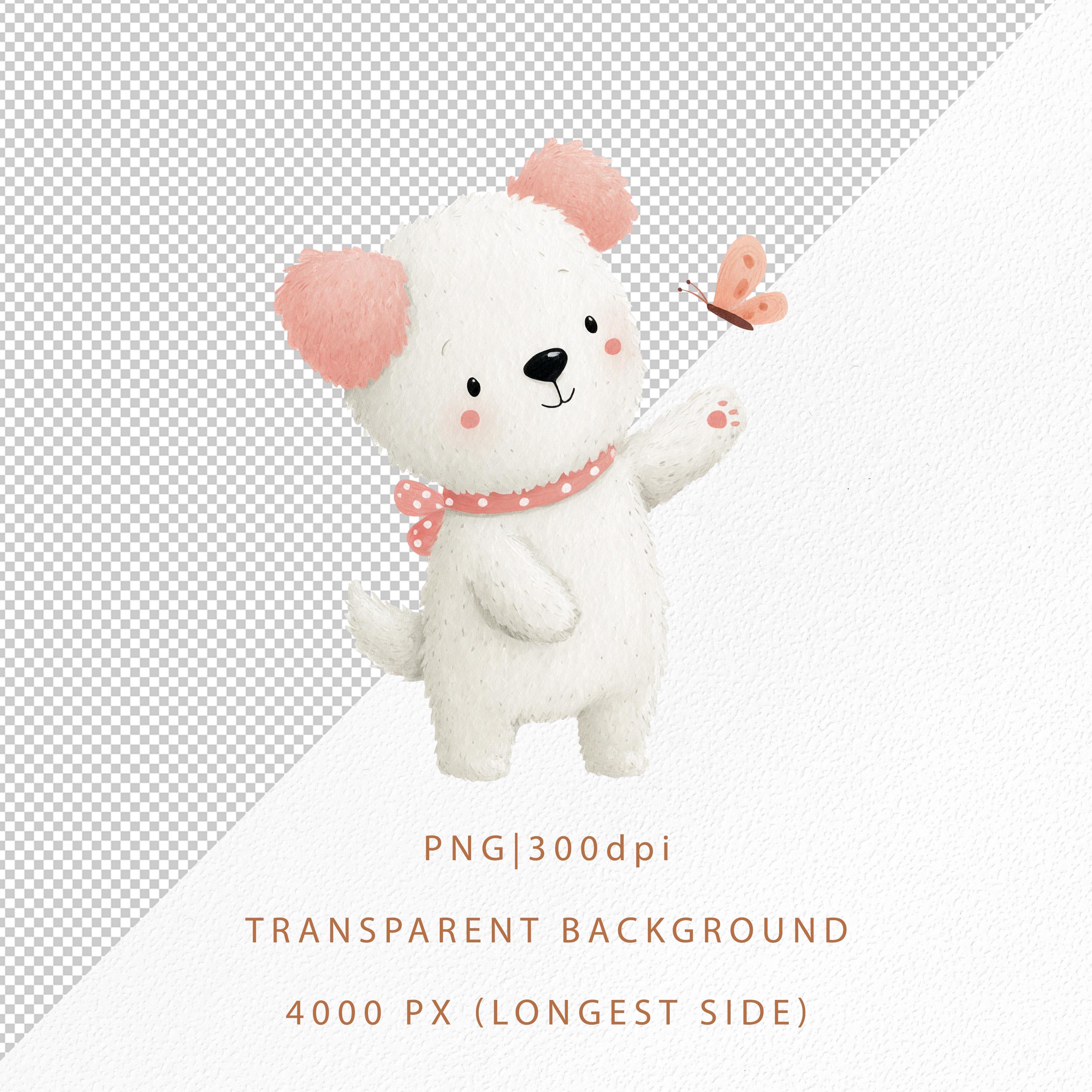 Cute Watercolor Puppy Clipart | Baby Dog PNG | Nursery Animal ...