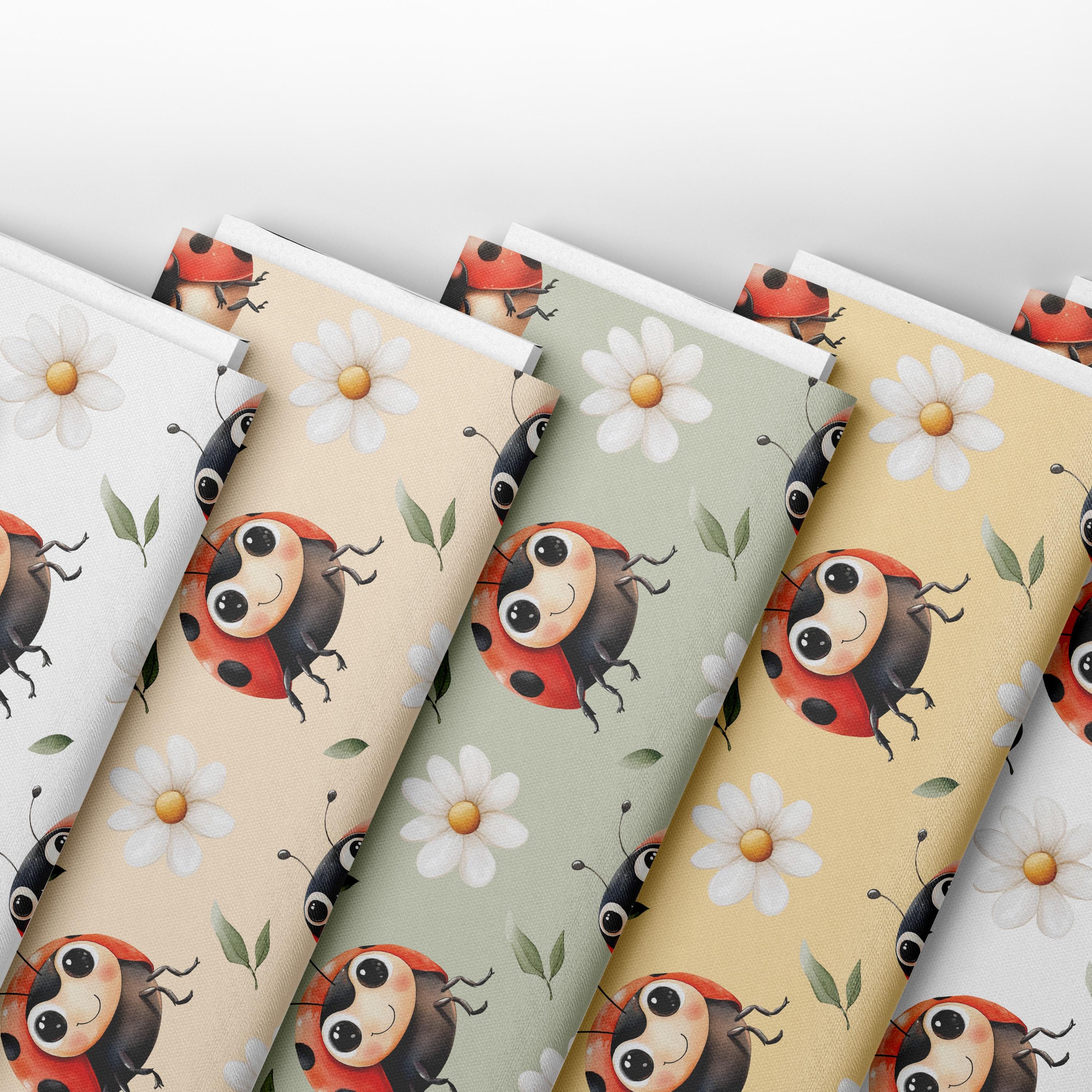 Ladybug Pattern Designs Cute Ladybugs Seamless Pattern | Seamless Patterns | Instant Download ...