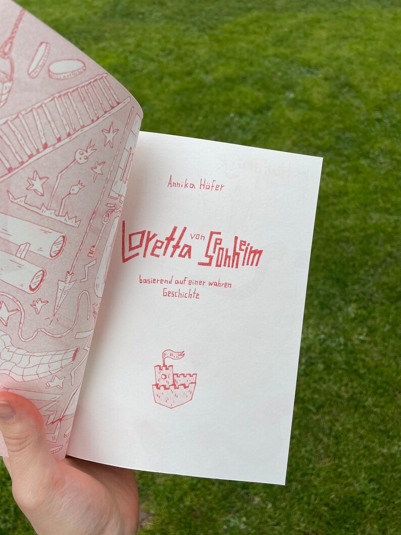 Loretta von Sponheim eine historische Graphic Novel, ein Riso Druck Heft image 2