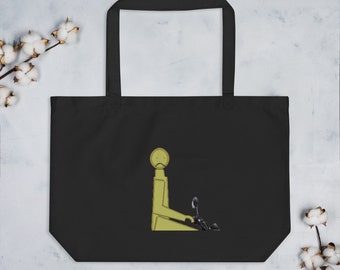 Large organic tote bag