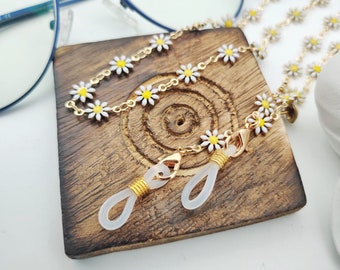 Floral Daisy Summer Sunglass Reading EyeGlass Chain Lanyard Detachable Chain